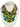 TRUE - Green and Teal Multi color Bib Statement Necklace