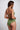 Val Reversible High Waist Bikini Bottom - Green/Pumpkin